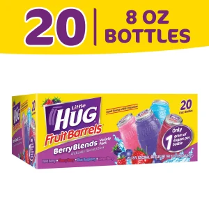 Little HUG Fruit Barrels, Berry Blends, Shelf Stable Kids Drinks Variety Pack